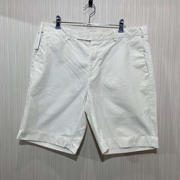 ホワイト ショートパンツ 折り返しデザイン POLO RALPH LAUREN ハーフパンツ 古着 POLO コットン 短パン