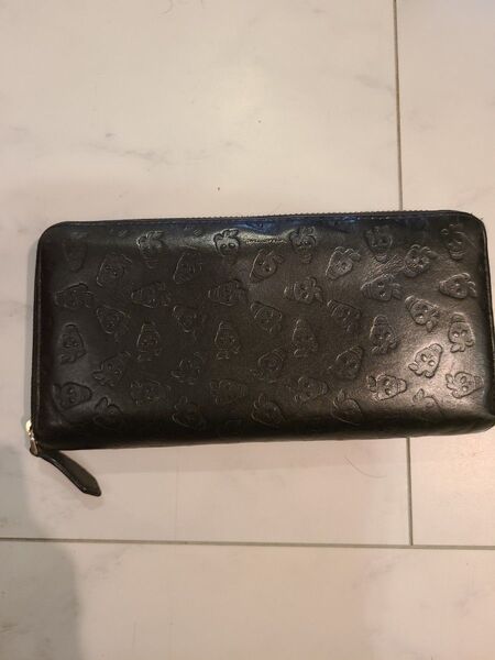 希少Paul Smith ポールスミス 長財布 ストロベリースカル STRAWBERRY SKULL ラウンドジップ PSC392