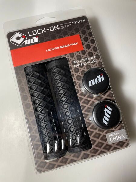 新品 未使用 Odi LOCK ON GRIP ロックオングリップ ワッフルパターン ブラック