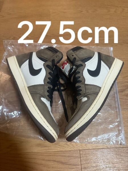 Travis Scott × Nike Air Jordan 1 Retro High OG TS SP Dark Mocha