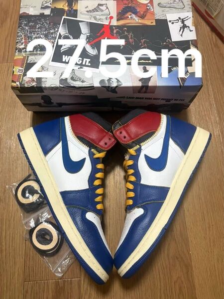 Union × Nike Air Jordan 1 Retro High OG NRG Storm BlueVarsity Red