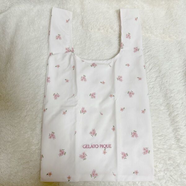 新品 gelatopique エコバッグ 桜 さくら ピンク sakura ジェラートピケ ジェラピケ
