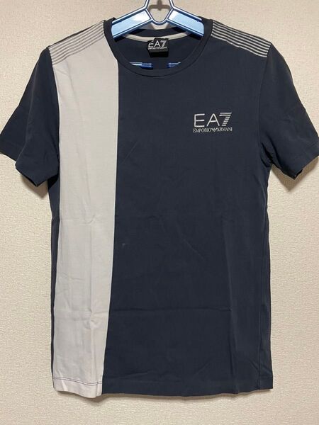 エンポリオアルマーニ EA7 ロゴ Tシャツ XSサイズ ネイビー 【訳あり】