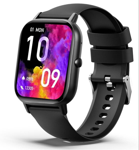 【新品未使用】スマートウォッチ 2.01インチ ブラック 通話機能付き