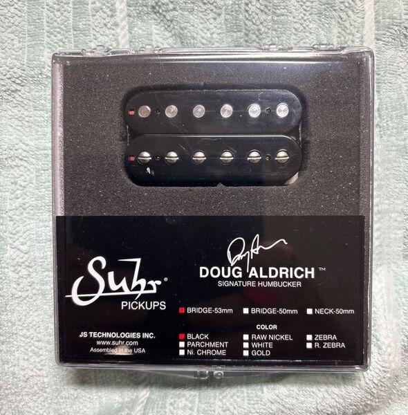 【新品同様】SUHR ( サー )Doug Aldrich Bridge Black 53mm(F-Style)