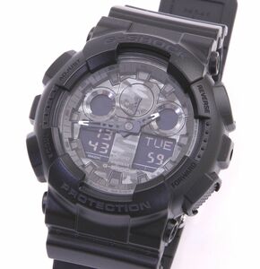 良品★カシオ G-SHOCK デジアナモデル★GA-100CF-1AJF