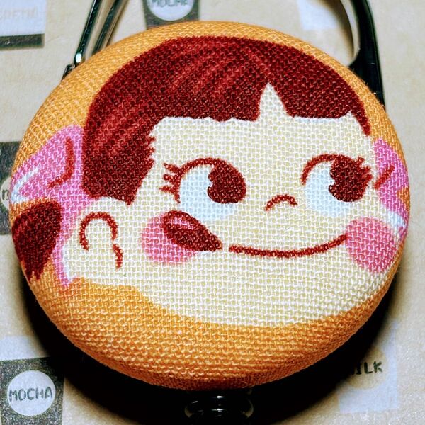 リールキーホルダー B266★ハンドメイド ペコちゃん