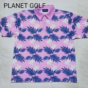 PLANET GOLF U.S.A プラネットゴルフ ボタニカルモチーフ メンズゴルフウェア
