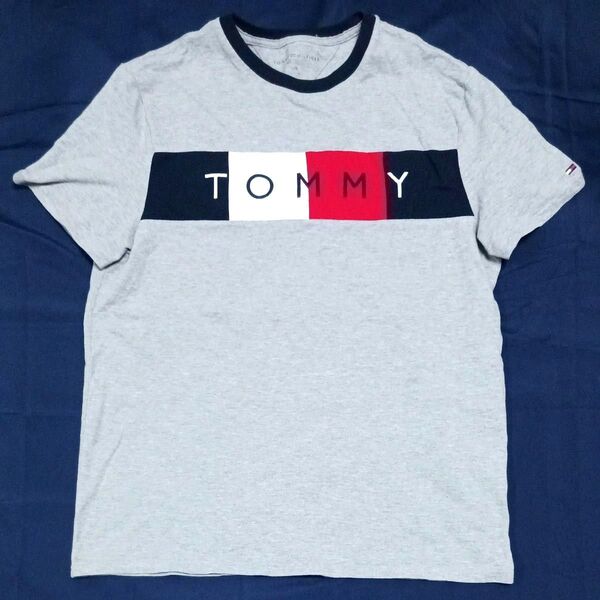 TOMMY HILFIGER トミーヒルフィガー ブランドロゴ刺繍 鹿の子 Tシャツ
