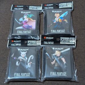 【MTG】エンスカイ FINAL FANTASY プレイヤーズカードスリーブ 統率者4種類セット【未開封】