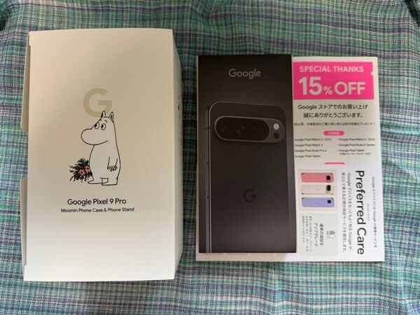 Google Pixel 9 Pro XL Obsidian 128 GB(SIM フリー)ムーミンケース付