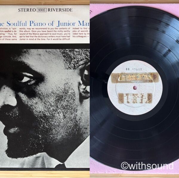 ペラジャケ 白ラベルテスト盤 JUNIOR MANCE The Soulful Piano LP レコード SR-7003