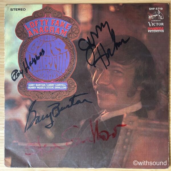 サイン入り GARY BURTON Lofty Fake Anagram 国内盤 LP レコード SHP-5719