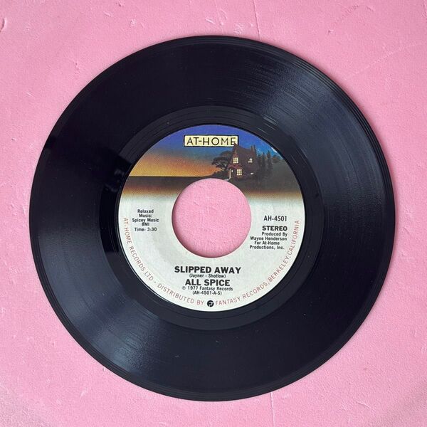 USオリジナル ALL SPICE ALLSPICE Slipped Away 1977 AT-HOME AH-4501