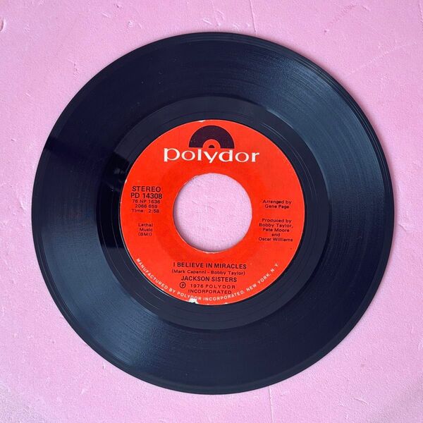 JACKSON SISTERS I Believe in Miracles US 45 1976 POLYDOR PD 14308