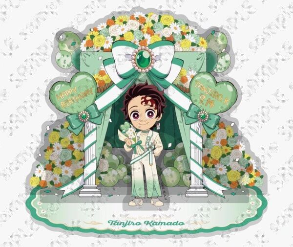 2025 鬼滅の刃 炭治郎 誕生祭 ジオラマアクリルスタンド アクスタ バースデー 誕生日 生誕祭 ufotable cafe