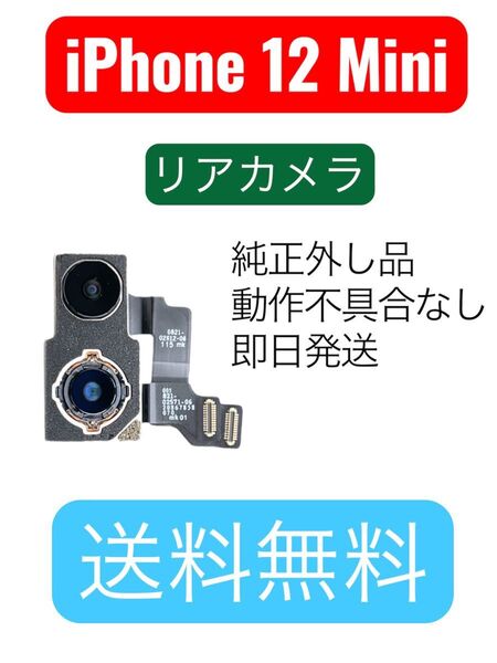 iPhone 12 Mini 純正 リアカメラ 取り出し品/修理用パーツ