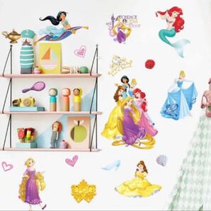 ウォールステッカー ディズニー プリンセス 壁シール 壁ステッカー 壁紙 ポスター
