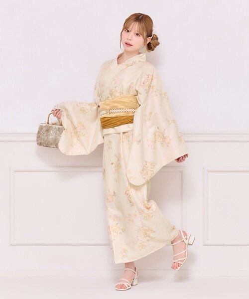 apres jour アソート花柄浴衣セット 2way浴衣 ワンピース浴衣 3点セット 着付け簡単