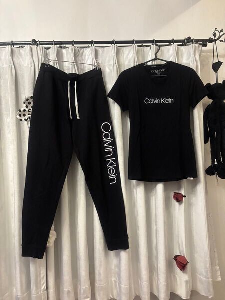 Calvin Klein カルバンクライン Tシャツ スウェット ズボン セットアップ 海外ファッション 韓国ファッション ジム