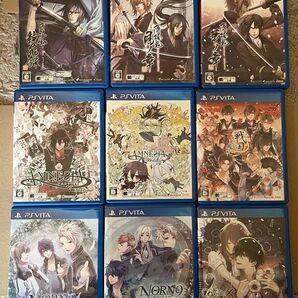 (午前中購入なら当日発送可)(値下げ不可)(中古品)PSVITA ケース付乙女ゲーム 9本まとめ 薄桜鬼など 特典なし!