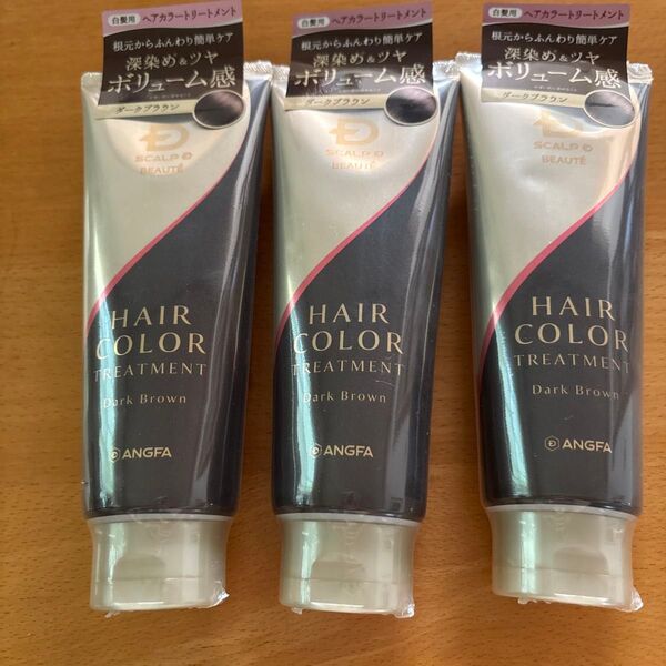アンファースカルプDボーテ ヘアカラートリートメント 200g ダークブラウン 白髪用 3本セット