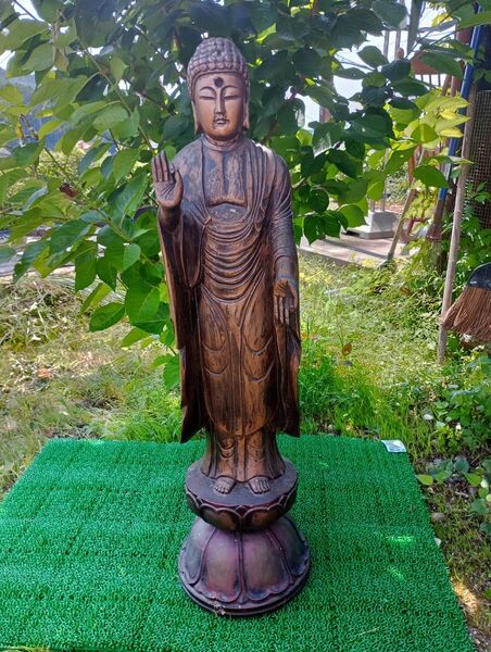 木彫仏像 立像 全高約86cm