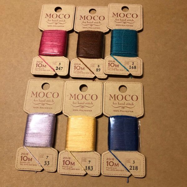 MOCO 刺繍糸 6色セット 1
