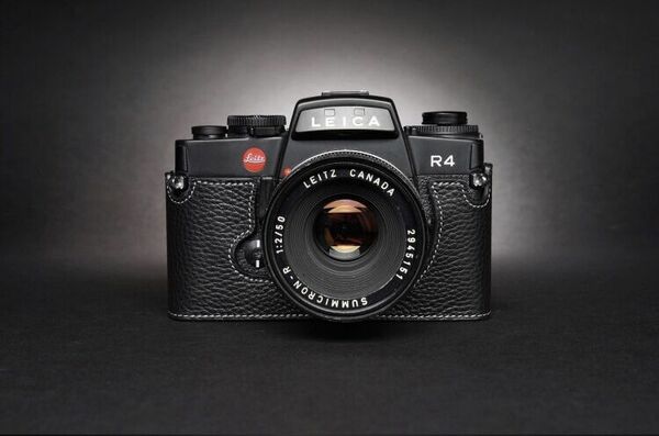 本革カメラケース LEICA ライカ R4用 ブラック