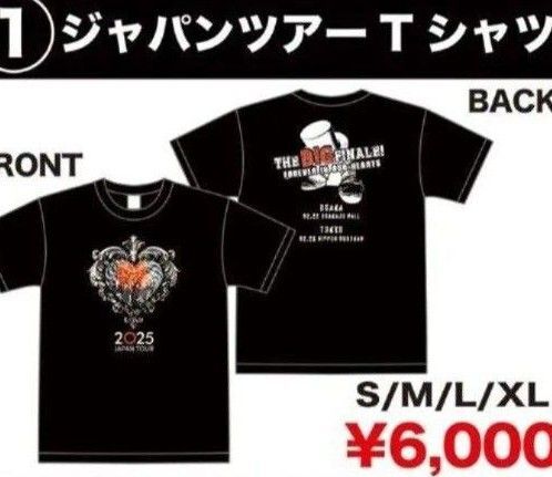 新品未開封★ミスター・ビッグ★2025年来日公演グッズ★日本公演限定★ジャパンツアーTシャツ★XLサイズ