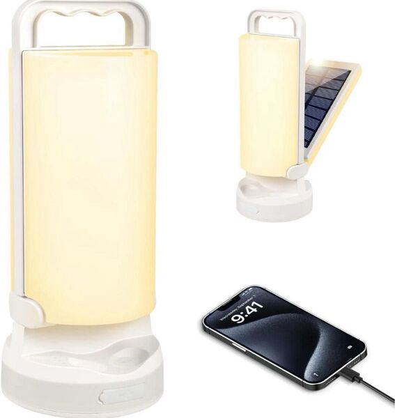 LED ソーラー ランタン キャンプランタン USB充電 太陽光給電 防災