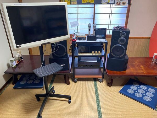 カラオケ一式UGA-N10 JOYSOUND ボーズ301 ソニー テレビ 32インチ 簡単立ち上げ R6年3月最終データー