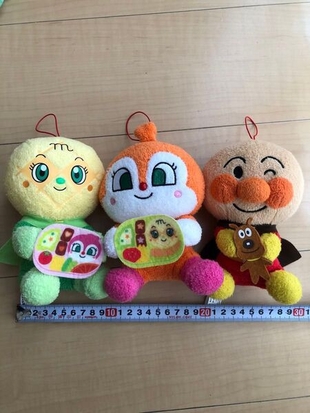 アンパンマン ドキンちゃん メロンパンナちゃん ぬいぐるみ 3個セット