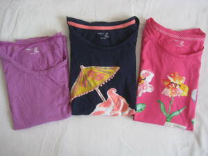 GAP kids* short sleeves T-shirt 3 sheets *XXL*160 size * pink * navy * purple * Gap 