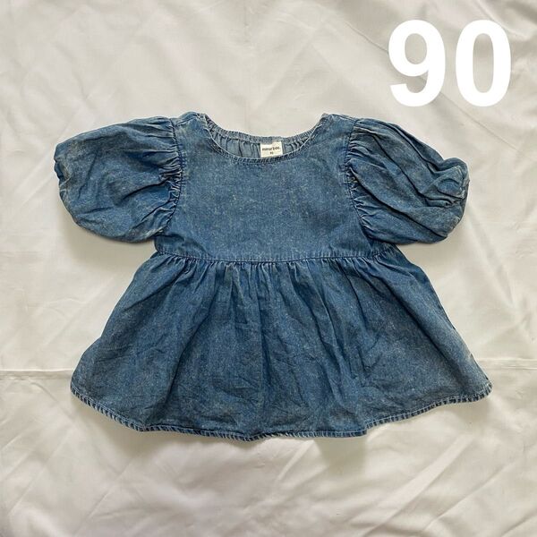 半袖 ワンピース 女の子 子供服 女の子 夏 デニム ワンピース キッズ ベビー 服 子供服 半袖 90