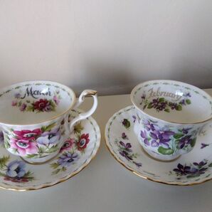 カップ&ソーサー 2客セット ロイヤルアルバート