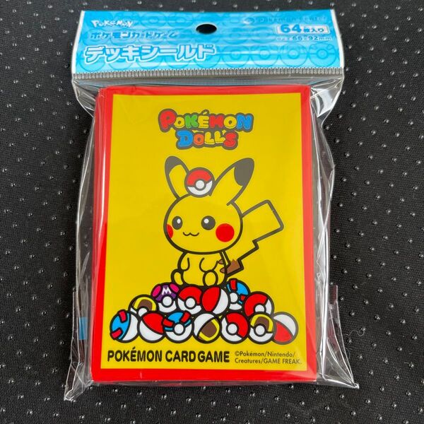 ポケモンカードゲーム デッキシールド ポケモンドールズ レッド 新品未開封