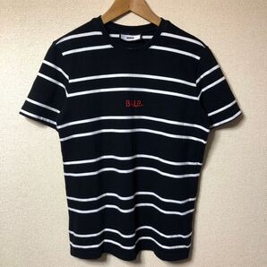ボーラー ボーダー 刺繍 ロゴ Tシャツ