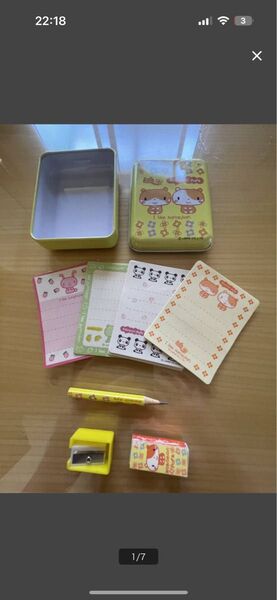 のほほんパーク 缶ケース入りメモだよ!1990年代 レア! アンティーク 返品、クレーム、値下げ不可