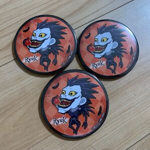 ラッキー缶バッジ DEATH NOTE デスノート 缶バッジ リューク デフォルメ 4点