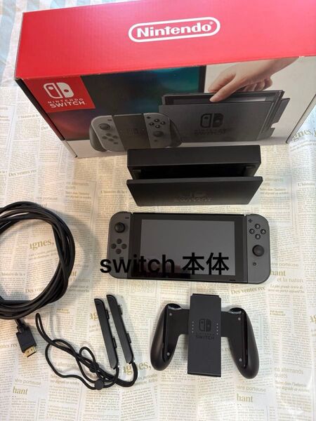 任天堂switch本体 Switch Nintendo ニンテンドースイッチ HAC-S-KAAAA 初期化済み グレー
