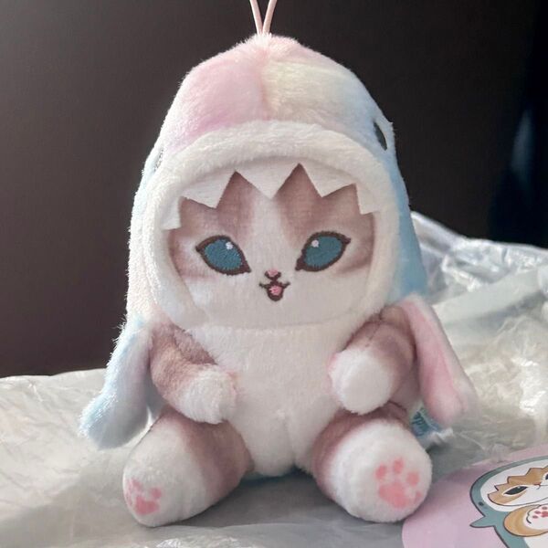 mofusand モフサンド パステルサメにゃん サメにゃん ぢゅの マスコット ぬいぐるみ タグ付き