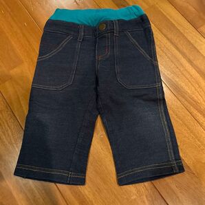 3can4on キッズ 七分丈パンツ ネイビー 80