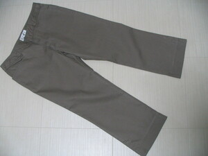  used * cotton material * black pto( half edge height ) pants [64-91]