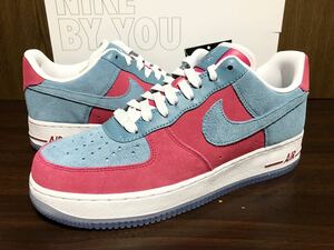 20年製 NIKE AIR FORCE 1 BY YOU SUEDE ナイキ エアフォース AF1 SWOOSH【CT3761-991】ピンク サックスブルー スエード クリアソール US8.5