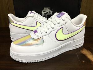 20年製 NIKE WMNS AIR FORCE 1 EAS EASTER ナイキ ウィメンズ エアフォース イースター【CW0367-100】ホワイト イリディセント 白 US11