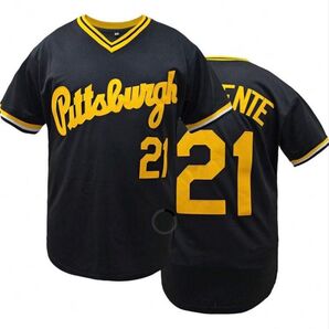 新品 MLB ピッツバーグパイレーツ ロベルト・クレメンテ ユニホーム型Tシャツ 21番
