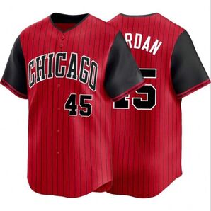 新品 MLB シカゴ・ブルズ マイケルジョーダン レプリカユニフォーム 45番 バスケットボール