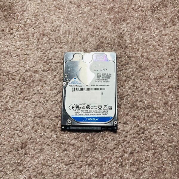 〈動作確認済〉Western Digital(WD) 2.5インチ HDD 1TB