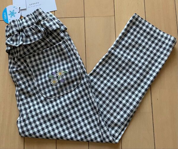 セラフ 接触冷感ウエストフリルパンツ 7分丈 サイズ140新品・未使用品、2025年のお品です
